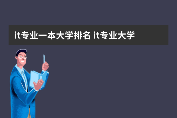 it专业一本大学排名 it专业大学排名？